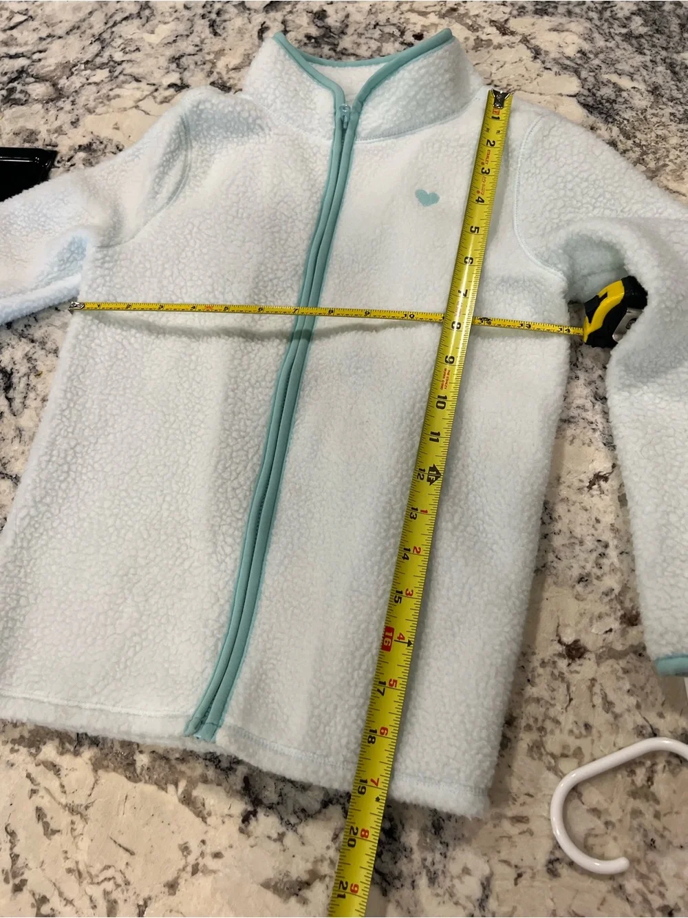 Oshkosh Bgosh fleece teal jacket size 7